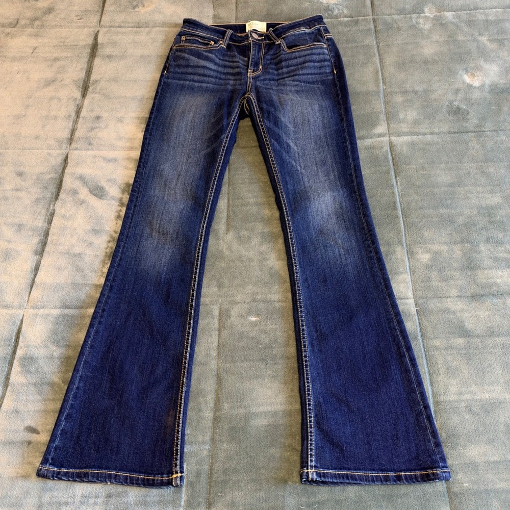 BKE Stella Mid-Rise Bootcut Jeans Dark Wash Size 26R Western Minimalist Casual